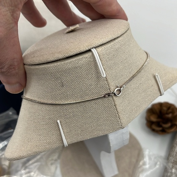 Vintage Sterling Silver Marcasite & MOP Swirl Pendant Necklace 16" - Picture 10 of 17